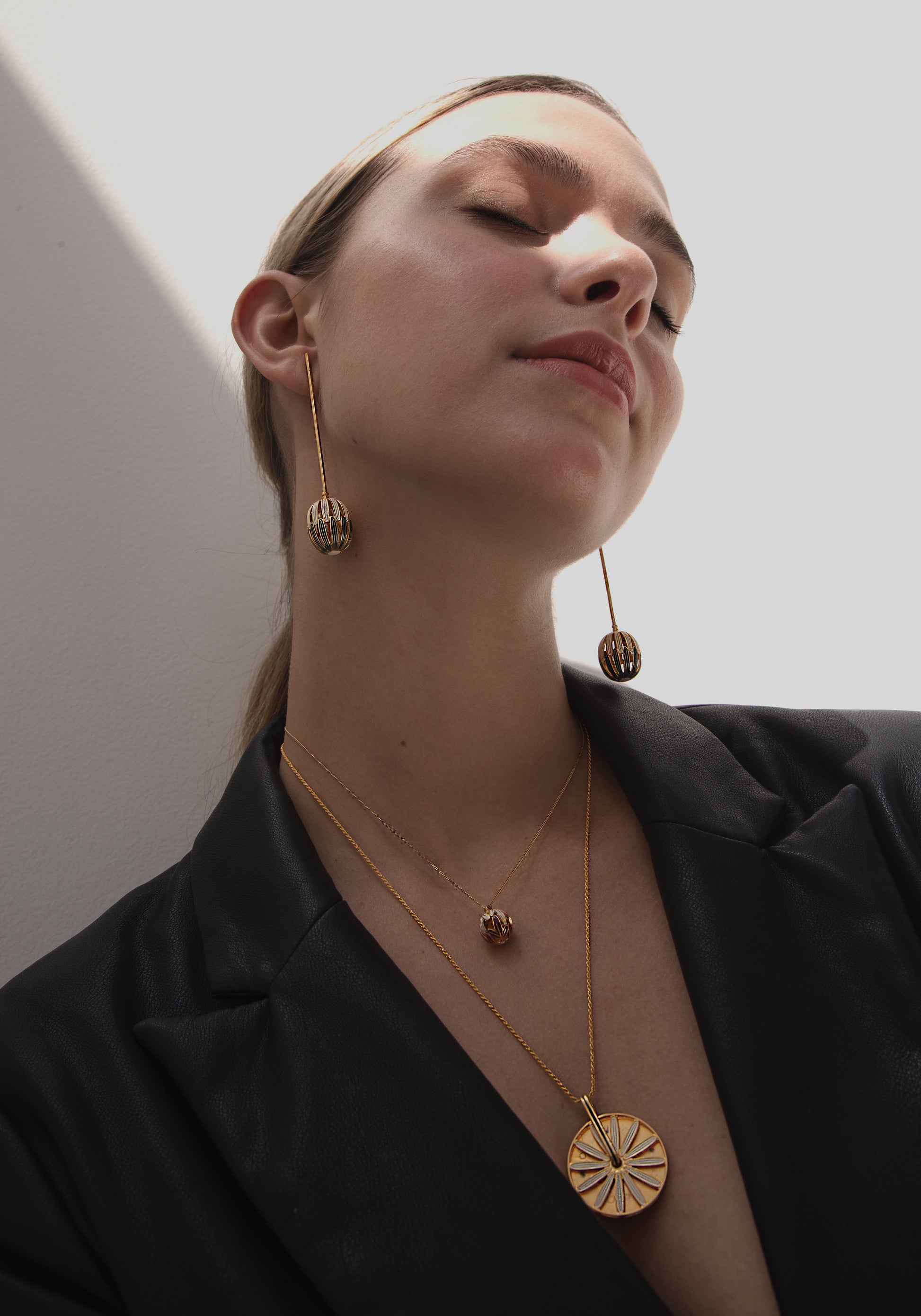 Flower Buds Sticks Rosemary Yerbatero Earrings 79mm