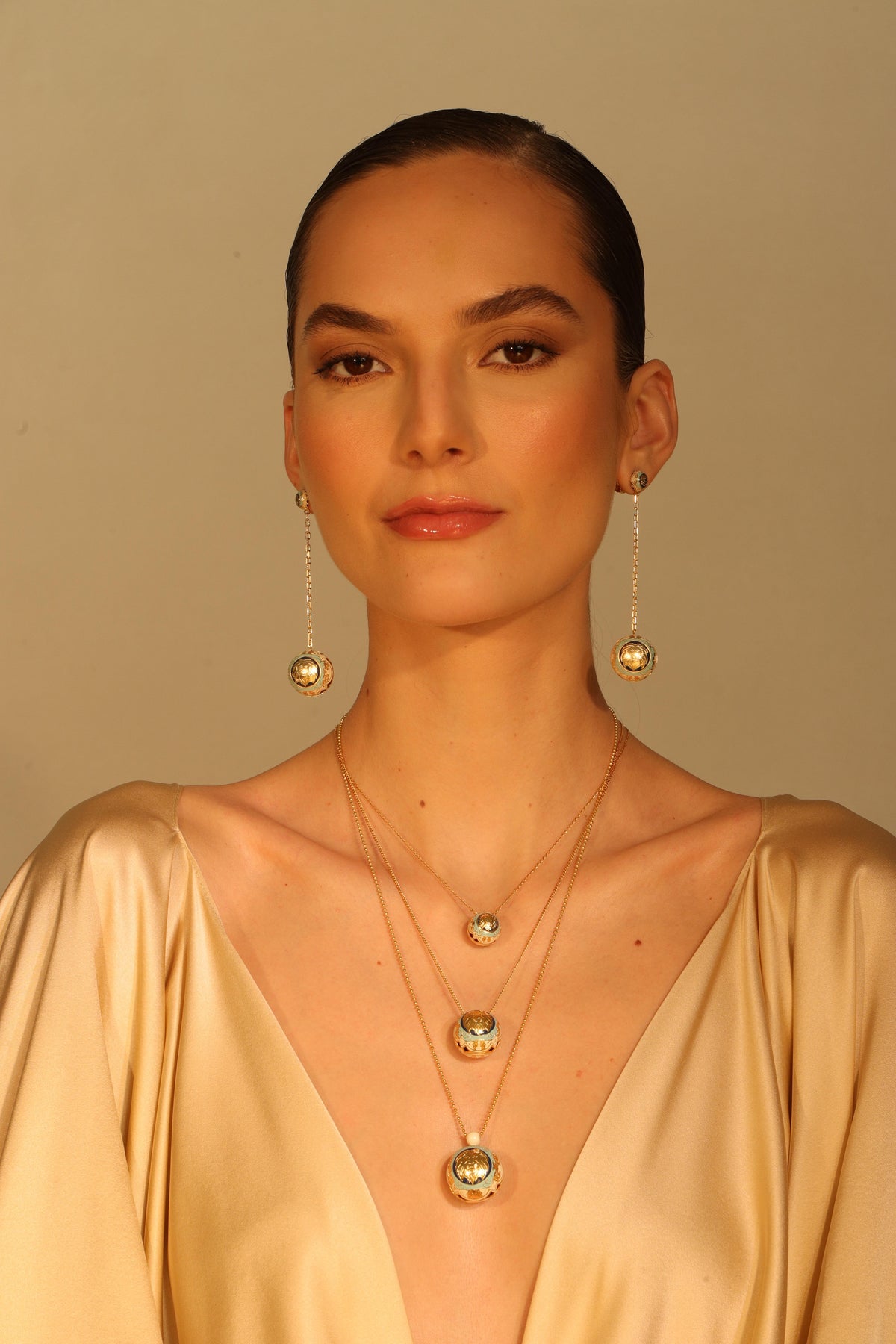 Guardian Gold Ball Necklace esfera 20mm- TF